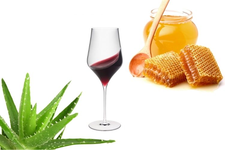 Làm đẹp bằng rượu vang đỏ, mật ong và lô hội