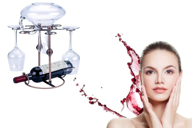 tác dụng làm đẹp bằng rượu vang